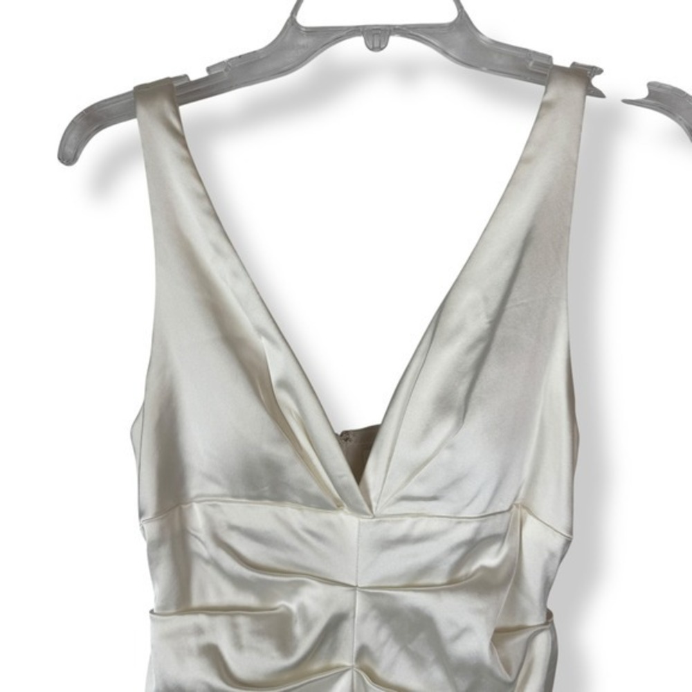 XSCAPE Satin Bodycon Cocktail Dress Womens Size 12 Fits 6  8 Romantic Elegant‎ - Picture 5 of 9